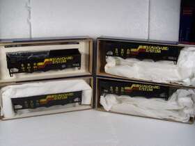 1532 Roundhouse 4 Ho 3-bay Hopper Seaboard Qty Cars New Kits-14