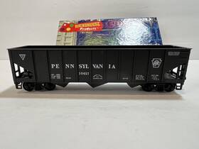 1538 Roundhouse 3 Bay Rib Side Hopper Pennsylvania Rr Car Ho Orig Box Vtg See Note