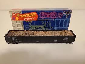 13011 Roundhouse 1696 1637 Ho Chicago North Western 50ft Gondola Kit Cnw Built