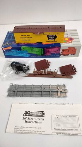 2532 Roundhouse 3193 Horoundhouse #2532 36 Meat Reefer Decker New
