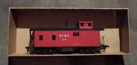 480-3430 Roundhouse Mdc 34 Bc&s 34ft Cupola Caboose Red Separate Grab Irons Rtr Ob