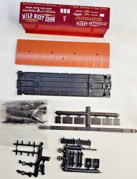 7854 Roundhouse Ho Scale Overton Ticket Car Wild West Show Kit
