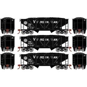 Rnd70806 Roundhouse 797534708068 Ho 34 2-bay Composite Coal Hopperw/load 3 Rolling Stock
