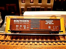 8131-southern Roundhouse 8131 Rtr 1/160-n Scale 50ft Box Car Railroad #550106 Built-mw