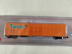 84202 Roundhouse N Scale Tropicana 57ft Mechanical Reefer Tpix #210 Nos 84202 Roundhouse N Scale Tropicana 57ft Mechanical Reefer Tpix #210 Nos