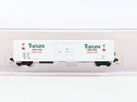 84204 Roundhouse N Scale Tpix Tropicana 57ft Mech Reefer #234 Upgraded