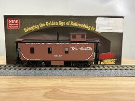 01137 Roundhouse 84279 Ho Denver And Rio Grande Western D&rgw 3 Window Wood Caboose #01137