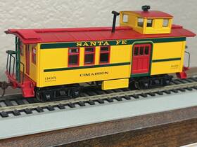 84321 Roundhouse Santa Fe Cimarron - Drovers Caboose Livestock / Cattle Ho Scale New Rare