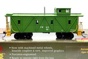 84346 Roundhouse Ho Outside Braced Wood Caboose Cb&q / Fw&d # 92