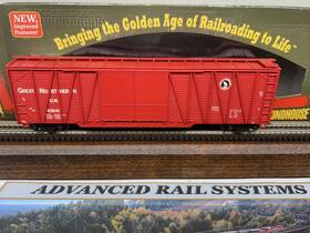 84430 Roundhouse Great Northern Inch Auto Box 50ft Wood Sheath Double Door - Ho Scale- New Rtr Oop