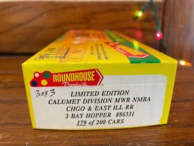 86331 Roundhouse - Ho Scale C&ei Calumet Division Mwr Nmra 3-bay Hopper #86331