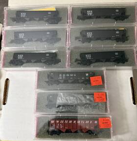 Roundhouse 8829 N Scale Lot Of 9 3-bay Hopper 1 Wm 6 Nyc 2 Prr No Duplicates