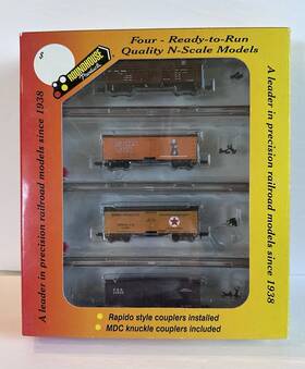 Roundhouse 89422 N Scale Prr Freight Cars Ready-to-run Fourpak