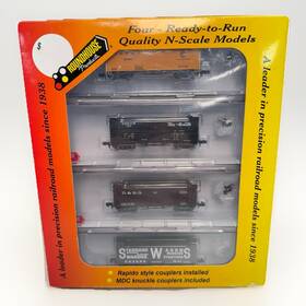 89420 Roundhouse 89469 N Scale D&rgw 4 Freight Car Pack Ln/box Ready To Run Train Set