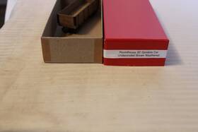 Fo-185 Roundhouse Ho Scale 30ft Gondola Car Brown Undecorated Weathered Fo-185 Roundhouse Ho Scale 30ft Gondola Car Brown Undecorated Weathered