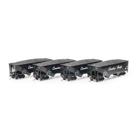 Rnd-1007 Roundhouse Ho Rnd 34ft 2-bay Offset Hopper With Coal Load Cp