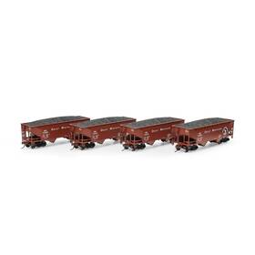 Rnd-1028 Roundhouse Ho Rnd 34ft 2-bay Offset Hopper With Coal Load Gn Rnd-1028 Roundhouse Ho Rnd 34ft 2-bay Offset Hopper With Coal Load Gn