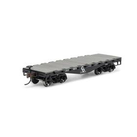 Rnd-1462 Roundhouse Ho Co 30ft Old Time Flat Car #80073 Rnd-1462 Roundhouse Ho Co 30ft Old Time Flat Car #80073