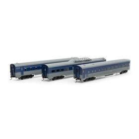 Rnd79125 Roundhouse Ho Streamline Passenger Cars Csxt 3 Rolling Stock