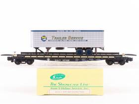 00301-4 S-helper Service Scale Showcase Line B&o Flat Car #8742 With Trailer