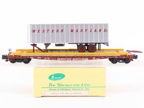 00310-6 S-helper Service Scale Showcase Line Wm Flat Car #7002 With Trailer