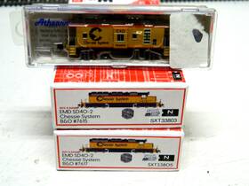 Sd40-2s Scale Trains 797534232587 N 2 Chessie Caboose Brand New Jdh