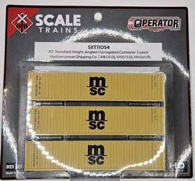 Sxt11054 Scaletrains.com Msc 40ft Containers
