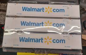 Sxt11604 Scaletrains.com Walmart 53ft Cimc Container 3 Pack