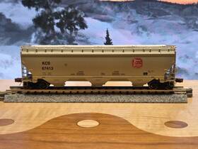 Sxt33256 Scaletrains.com Scale Trains N Gunderson 5188 Covered Hopper Kcs #67413