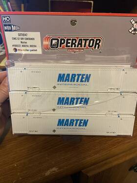 Sxt10135 Scaletrains Operator Cimc 53ft Dry Containers Marten 3 Pack Ho Scale
