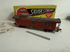929-133 Silver Streak Vtg Ho Combine Caboose Pacific Lumber Co Craftsman Built