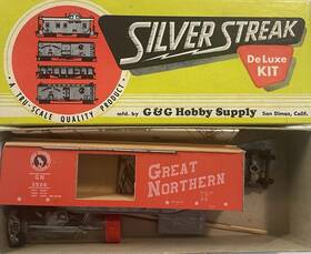 S303-345 Silver Streak Ho Scale Great Northern 3506 Dd Wood Auto Car K6904