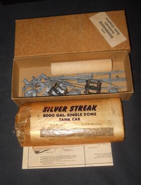 Ss-601 Silver Streak Very Early Ho Shell Chemical 8000 Gallon Single Dome Tank Car Kit
