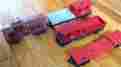 Sp6257 Lionel Set Of 7 Post-war Trains Car And Caboose 6650 Rocket Launcher
