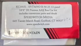 B-50-25 Speedwitch Media Kc101x Ho Sp/t&no Aar Kit. Includes Intermountain Base