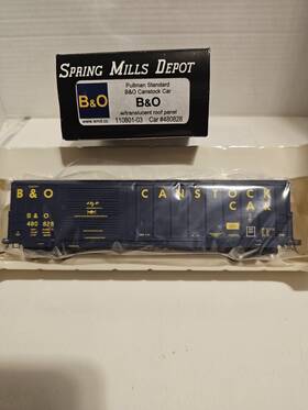 110801-03 Spring Mills Depot Ho B&o Pullman Std Canstock Car Nib #480828