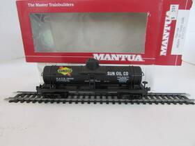 732-184 Sunoco Mantua Ho Heavy 36ft Tank Car #78200 Black Boxed