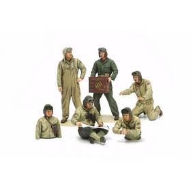 Tam35347 Tamiya 1/35 Us Tank Crew Set European Theater Plastic