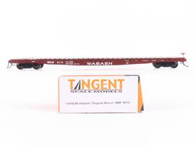 11015-08 Tangent Ho Scale Wab Wabash Inch Original Brown 1956 Flatcar #413 11015-08 Tangent Ho Scale Wab Wabash Inch Original Brown 1956 Flatcar #413