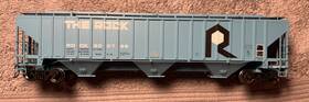 11228-15 Tangent 11228 Rock Island Ps 4750 Ho Covered Hopper Delivery Blue 6-1978