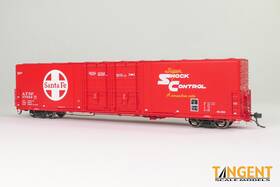 5880cf Tangent Scale Models 34014 Santa Fe Thrall 60ft Double Plug Door Box Car Atsf