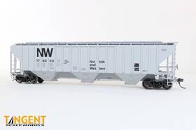 Hc-71 Tangent Scale Models 36221 Ho Nw Roanoke Shops 4750 Covered Hopper Norfolk Western 1979