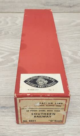 6601 The All-nation Line 40 Ft Steel Box Car Southern Railway O Scale Train Kit Read