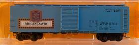 2155b The Freight Yard - Premiere Editions 2155a N Mogen David Wines Hanukkah 40ft Box Car Mdwt #2001