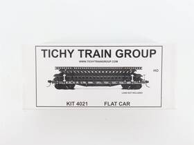 4021 Tichy Train Group Ho Scale Kit Undecorated 40ft 50-ton Flat Car