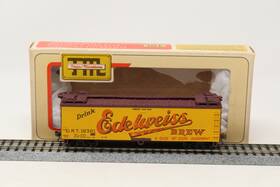 18301 Tm Ho Train Miniature 40ft Reefer Box Car Edelweiss Beer Urt Built