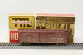25244 Tm Ho Train Miniature 40ft Wood Box Car Northern Pacific Np Weathered Rtr