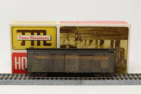 8058 Tm Ho Train Miniature 40ft Wood Box Car Redwood Empire Route Nwp 1952
