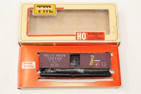 8060 Tm Ho Train Miniature 40ft Wood Box Car Hills Bros Coffee Hbcx 161 Red Kit
