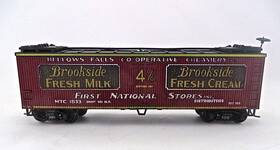 8067 Train Miniature Beautiful Ho Trainminiature Built 40ft Brookside Dairy Bellows Falls Reefer